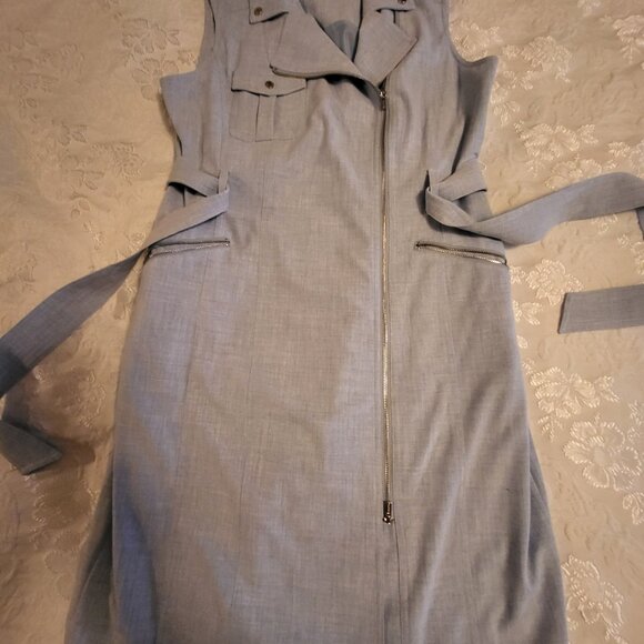 Calvin Klein Sleeveless Moto Dress - Picture 6 of 6